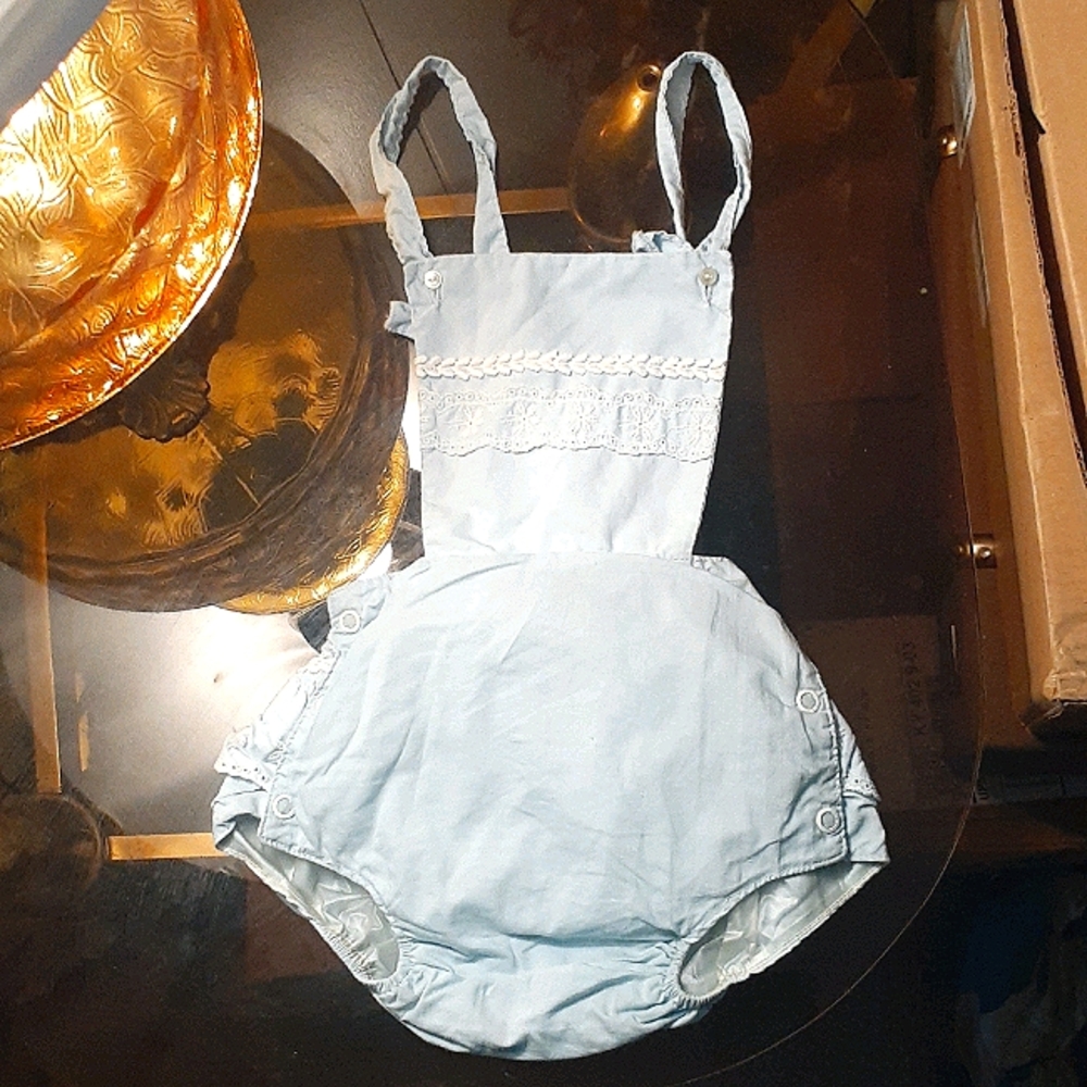 Vintage :: Baby Cloth Diaper Overalls